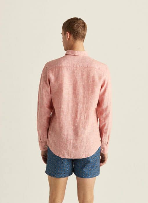 Morris Stockholm Douglas Linen Shirt Red
