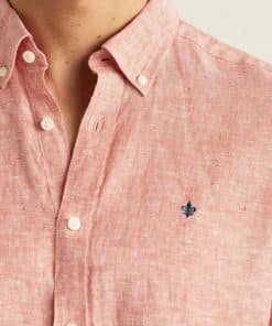 Morris Stockholm Douglas Linen Shirt Red