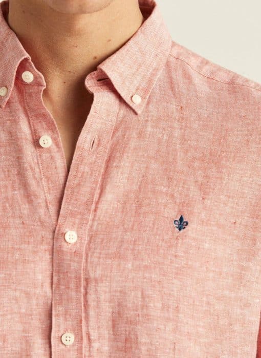 Morris Stockholm Douglas Linen Shirt Red