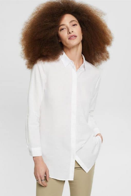 Esprit Linen Shirt White