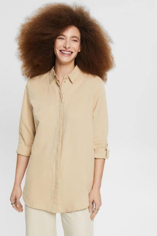 Esprit Linen Blouse Sand
