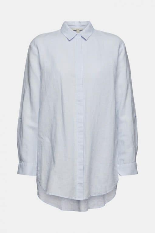 Esprit Linen Blouse Light Blue