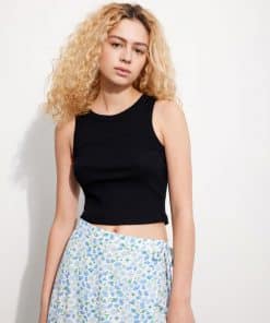 Envii Enally Racer Crop Top Black