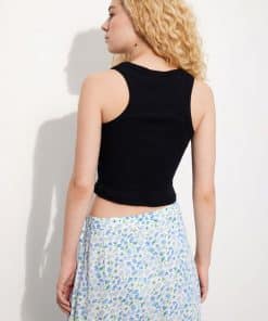 Envii Enally Racer Crop Top Black