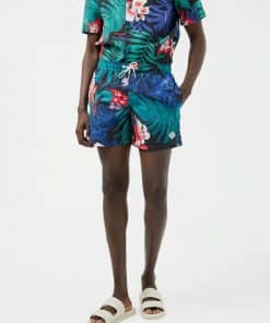 J.Lindeberg Banks Hibiscus Swim Trunks Deep Lake