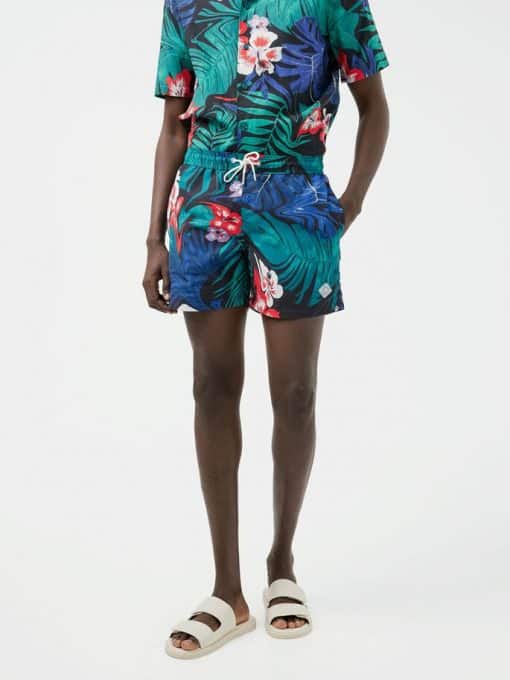 J.Lindeberg Banks Hibiscus Swim Trunks Deep Lake