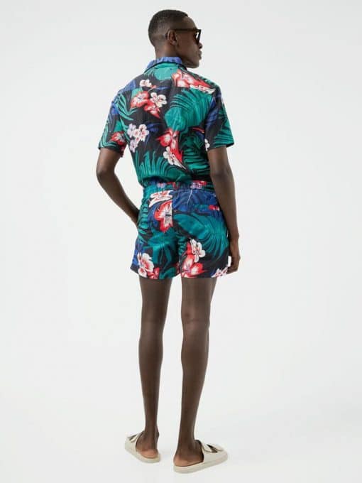 J.Lindeberg Banks Hibiscus Swim Trunks Deep Lake