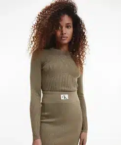 Calvin Klein Slim Textured Knit Jumper Woodridge