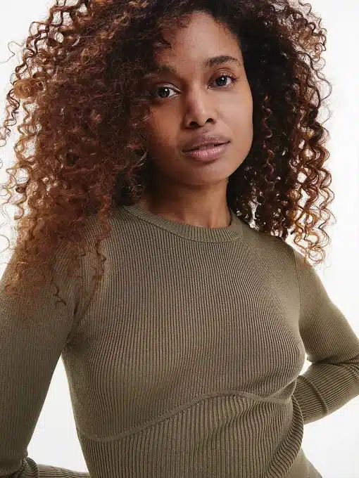 Calvin Klein Slim Textured Knit Jumper Woodridge