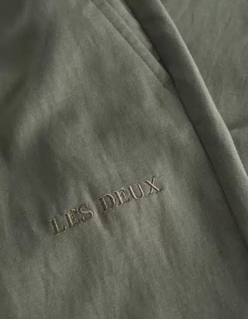 Les Deux Otto Linen-Tencel Pants Thyme Green