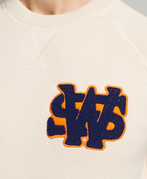 Superdry Vintage Varsity Knit Oatmeal