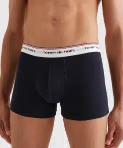 Tommy Hilfiger Exclusive 3-Pack Logo Trunks Petrol Blue/Cypress Orange/White