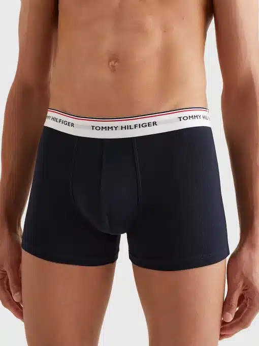 Tommy Hilfiger Exclusive 3-Pack Logo Trunks Petrol Blue/Cypress Orange/White