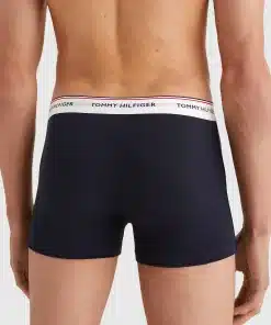 Tommy Hilfiger Exclusive 3-Pack Logo Trunks Petrol Blue/Cypress Orange/White