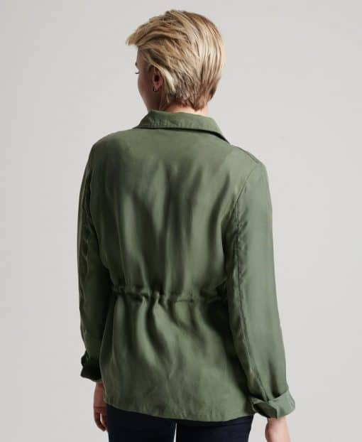 Superdry Studios Cupro M65 Jacket Thyme