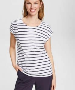 Esprit Stripe Tee New White