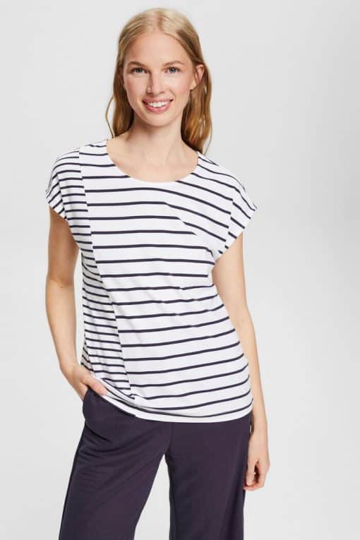 Esprit Stripe Tee New White
