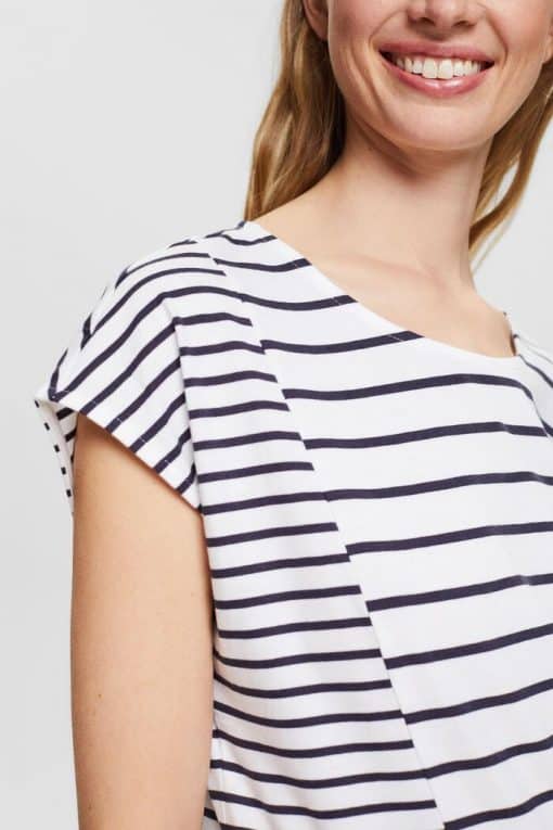Esprit Stripe Tee New White