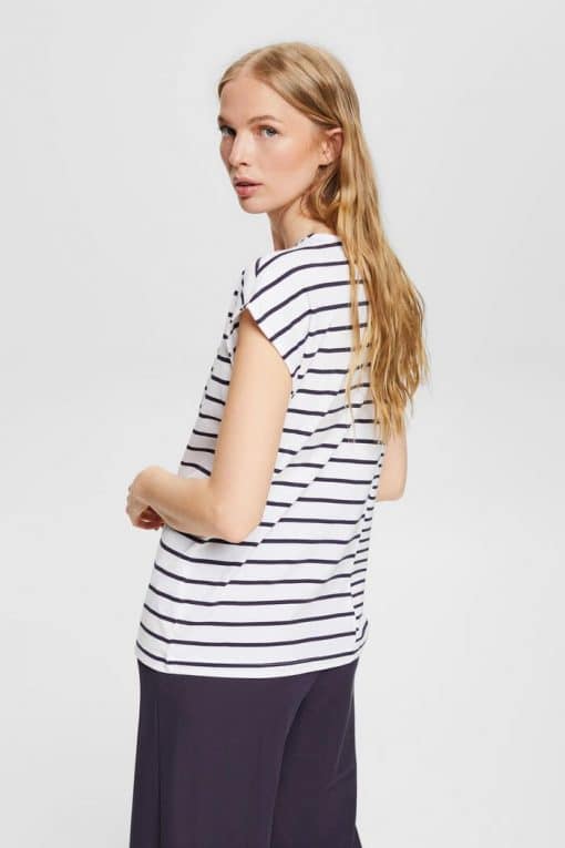 Esprit Stripe Tee New White