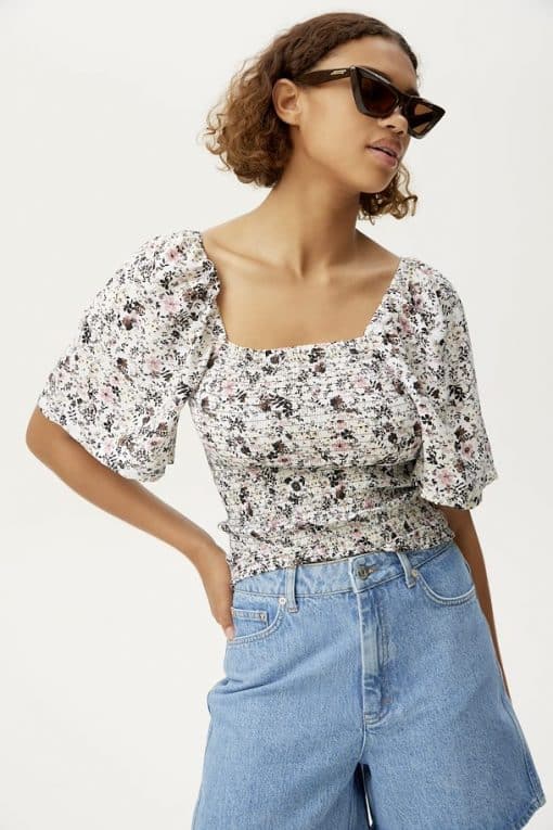 Gestuz Josygz Blouse Pink Flower Draft