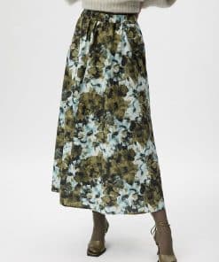 Gestuz Blishagz HW Skirt Artistic Blue Flower