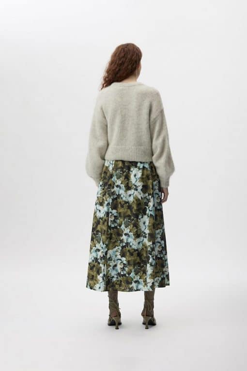 Gestuz Blishagz HW Skirt Artistic Blue Flower