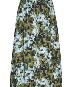 Gestuz Blishagz HW Skirt Artistic Blue Flower