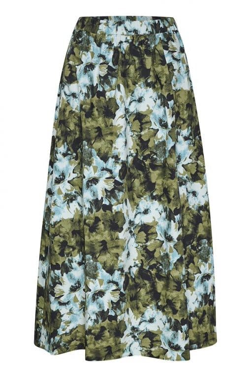 Gestuz Blishagz HW Skirt Artistic Blue Flower