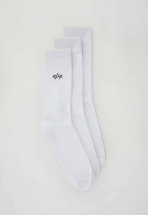 Alpha Industries Basic Socks 3 Pack White