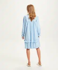 Knowledge Cotton Apparel A-Shape Poplin Dress Chambray