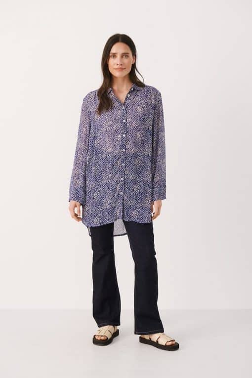 Part Two Othine Shirt Blueprint Blurred Dot Print