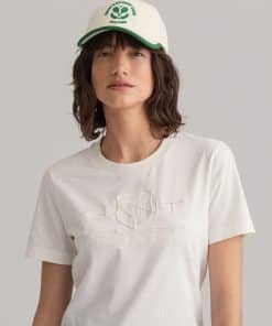 Gant Woman Tonal Archive Shield Eggshell