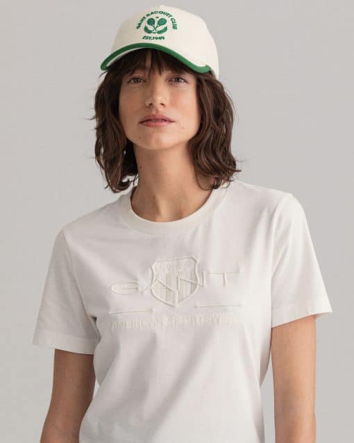 Gant Woman Tonal Archive Shield Eggshell