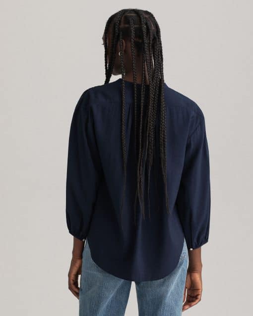 Gant Women Popover Blouse Classic Blue