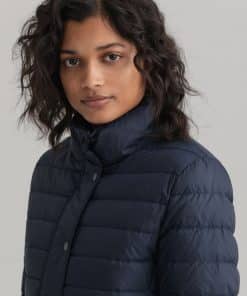 Gant Woman Light Down Jacket Evening Blue