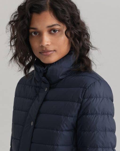 Gant Woman Light Down Jacket Evening Blue