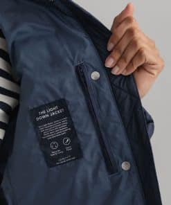 Gant Woman Light Down Jacket Evening Blue