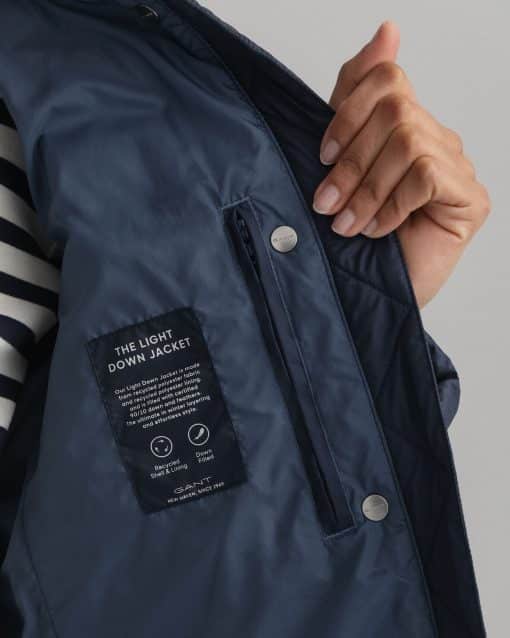 Gant Woman Light Down Jacket Evening Blue
