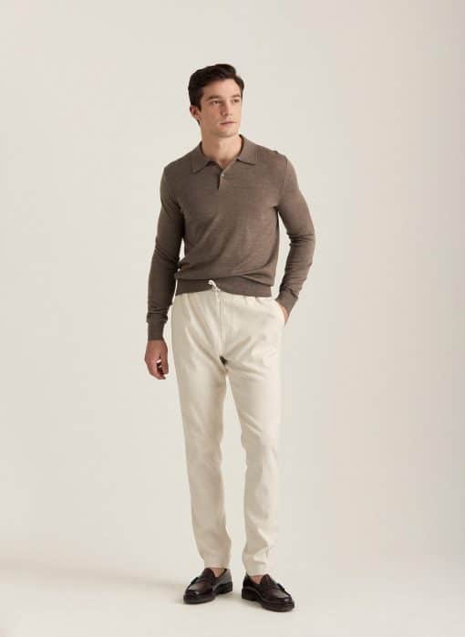 Morris Stockholm Winward Linen Pants Off White