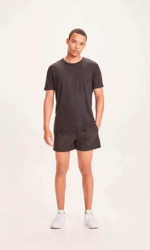 Knowledge Cotton Apparel Bay Stretch Swim Shorts Jet Black