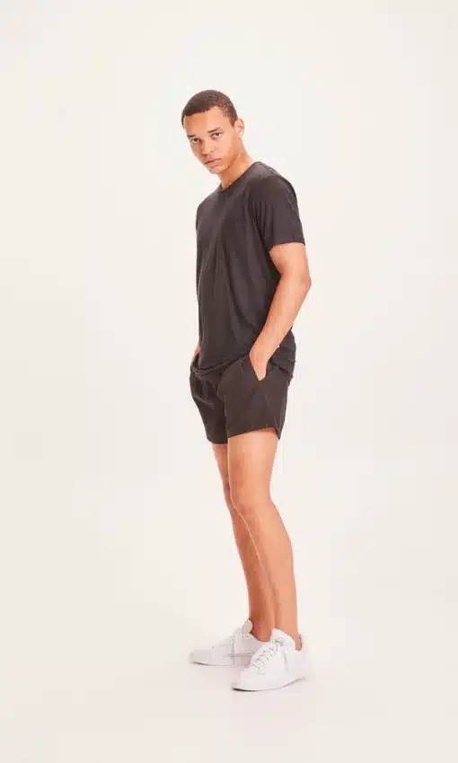 Knowledge Cotton Apparel Bay Stretch Swim Shorts Jet Black