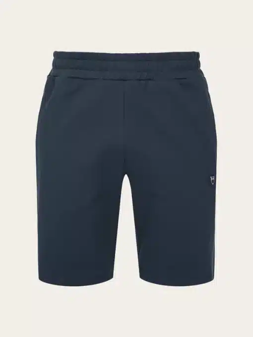 Knowledge Cotton Apparel Track Sweat Shorts Total Eclipse