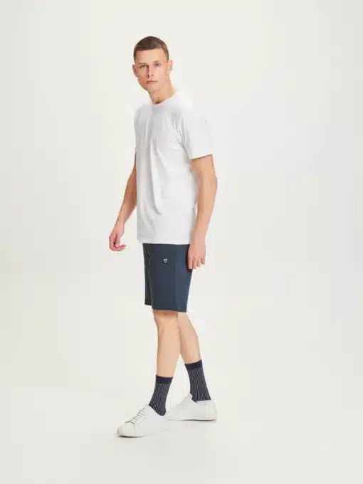 Knowledge Cotton Apparel Track Sweat Shorts Total Eclipse