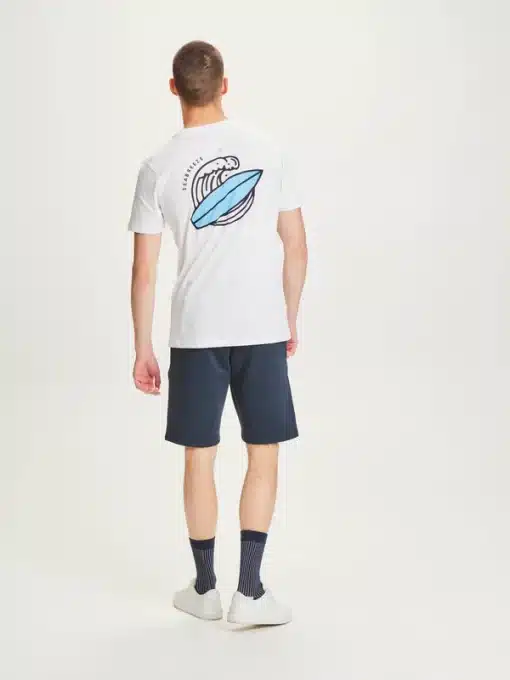Knowledge Cotton Apparel Track Sweat Shorts Total Eclipse