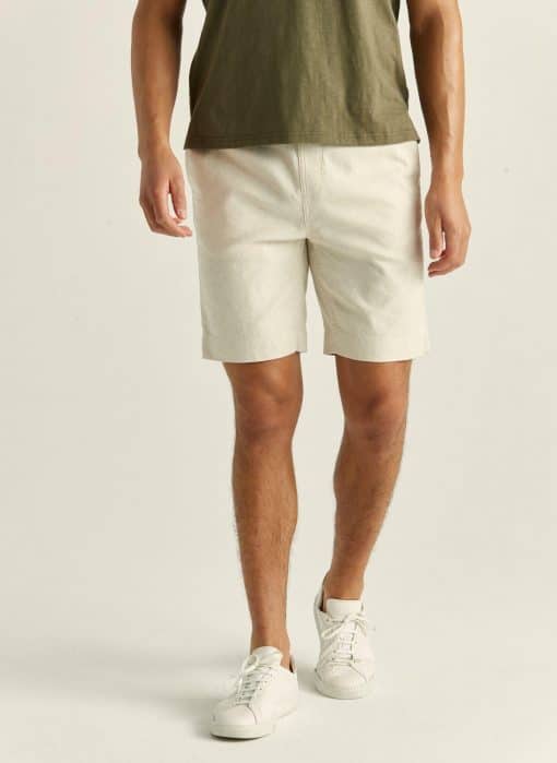 Morris Stockholm Winward Linen Shorts Off White