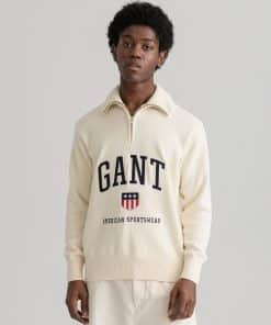 Gant Retro Shield Sweater Cream