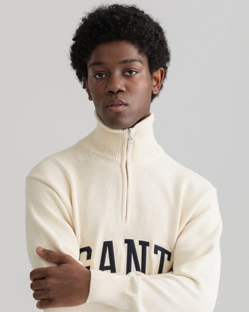 Gant Retro Shield Sweater Cream