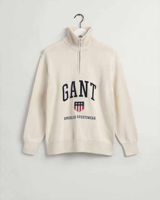 Gant Retro Shield Sweater Cream