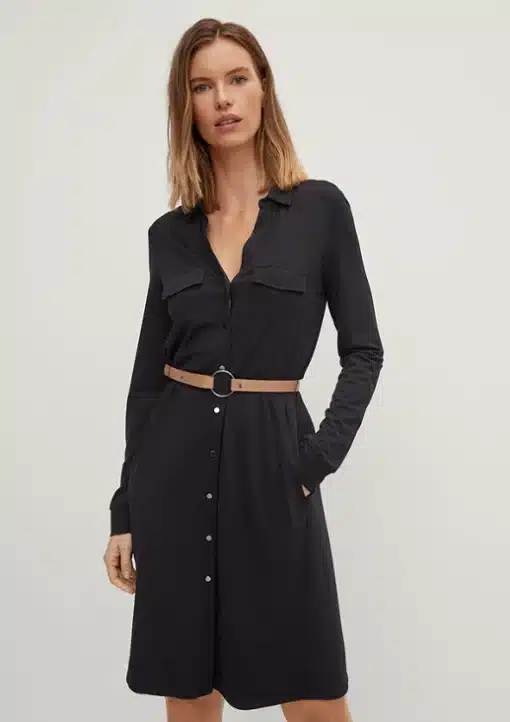 Comma, Shirt Dress Black