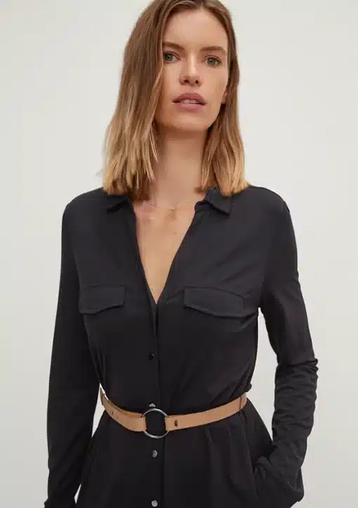 Comma, Shirt Dress Black
